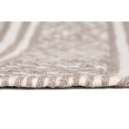 WENKO 24868100 - SHAKI-matto 50 x 80 cm, beige/valkoinen