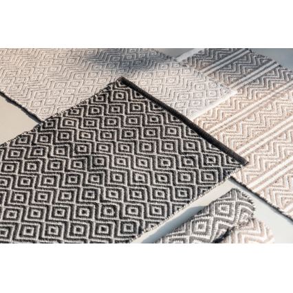 WENKO 24868100 - SHAKI-matto 50 x 80 cm, beige/valkoinen