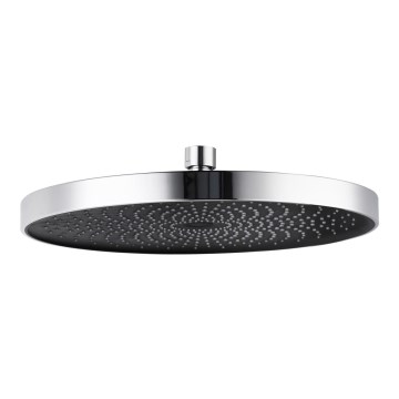 WENKO 24910100 - Suihkupää SOFTWATER 26x26 cm kiiltävä kromi/musta