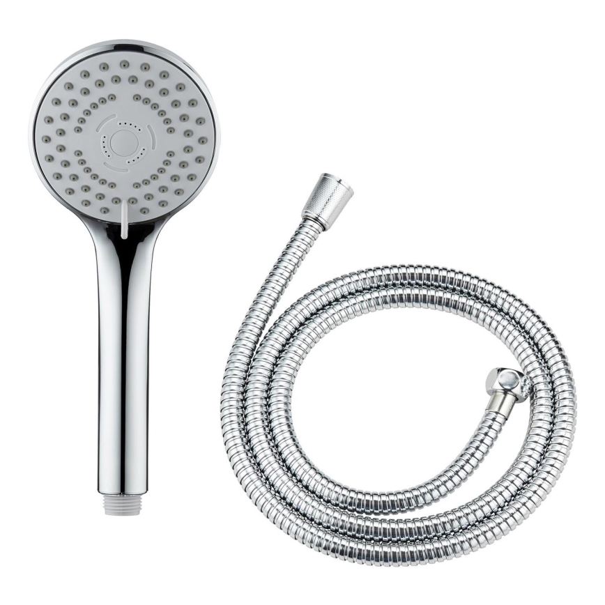 WENKO 24918100 - Suihkupää BASIC LINE 9,5x9,5 cm kiiltävä kromi/hopea