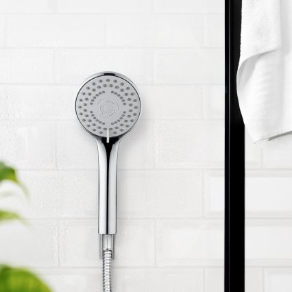 WENKO 24918100 - Suihkupää BASIC LINE 9,5x9,5 cm kiiltävä kromi/hopea