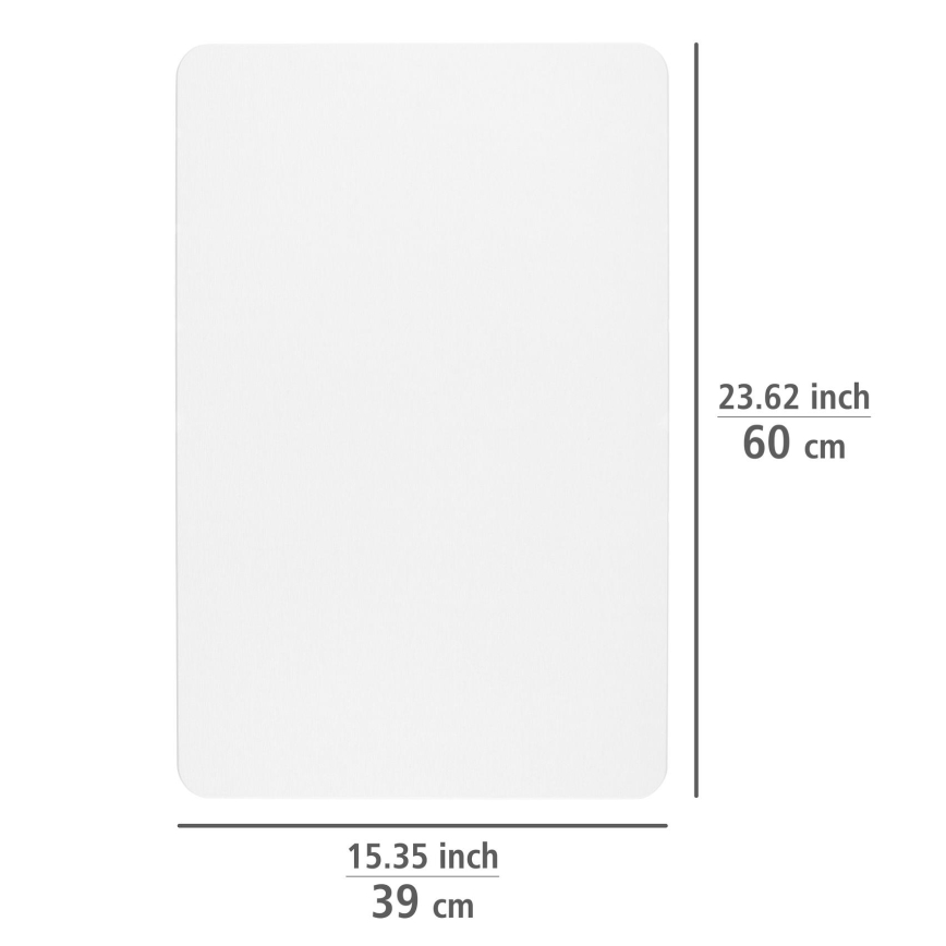 WENKO 24935100-SIMI-matto 39x60 cm valkoinen