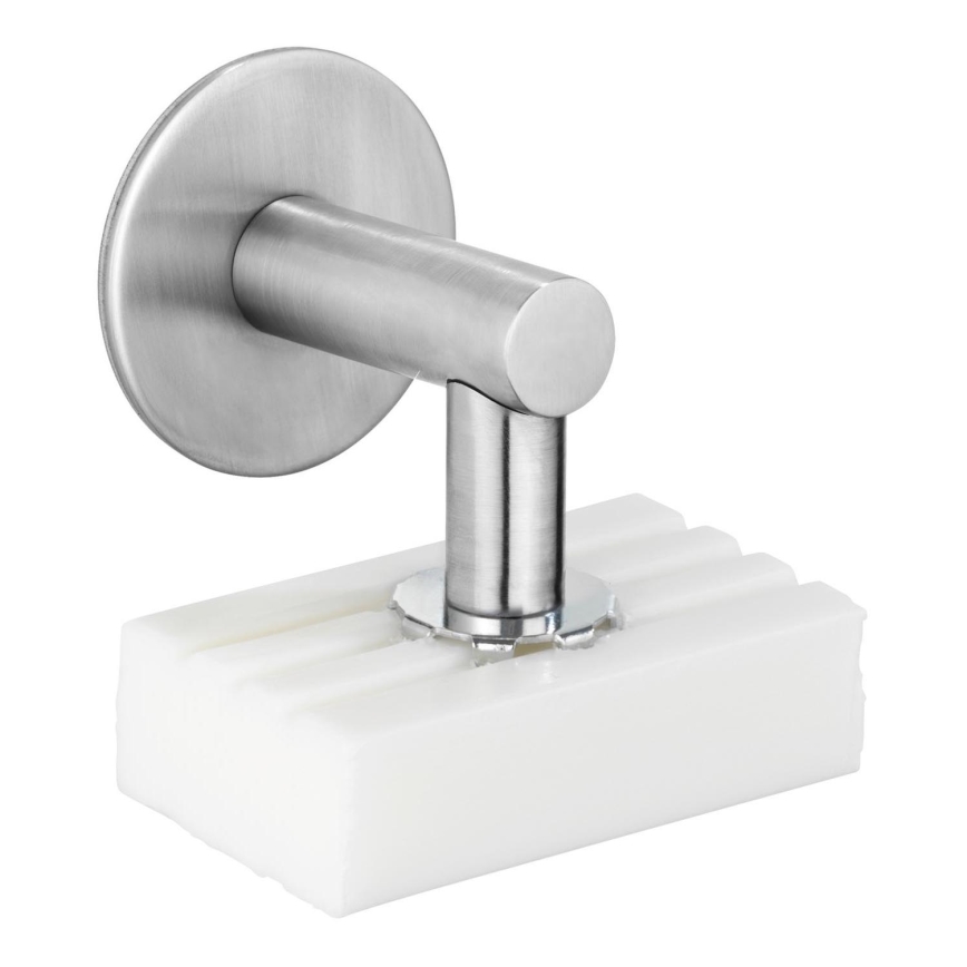 WENKO 24971100-Saippuateline TURBO-LOC 4,5x7 cm hopeanvärinen