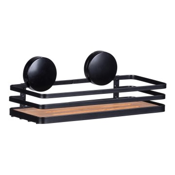 WENKO 24979800-Hylly ALBA 26,5x12,5 cm musta/ruskea