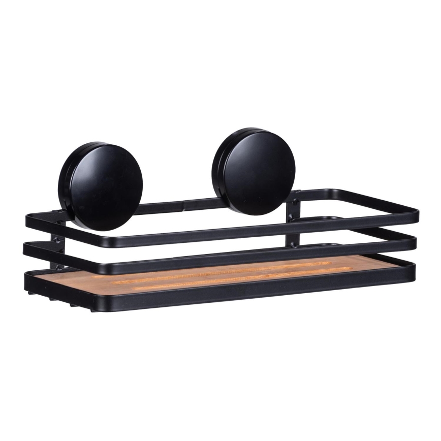 WENKO 24979800-Hylly ALBA 26,5x12,5 cm musta/ruskea