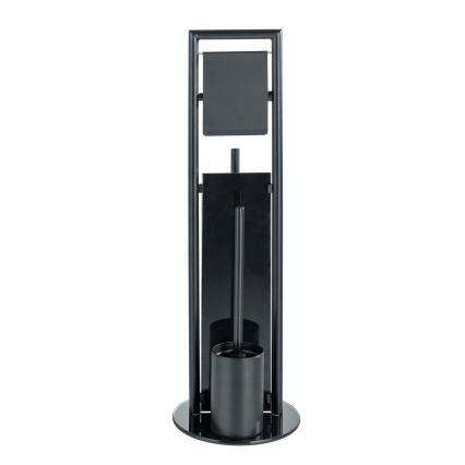 WENKO 24982800 - WC-setti RAVINA 20x70 cm ruostumaton teräs/musta