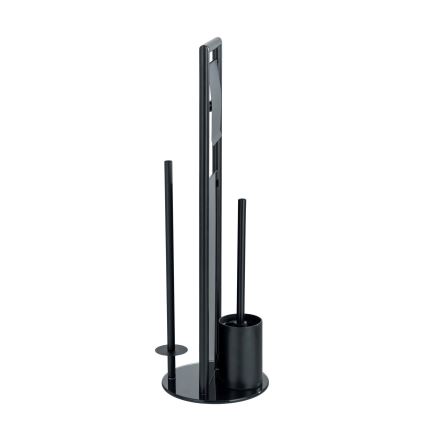 WENKO 24982800 - WC-setti RAVINA 20x70 cm ruostumaton teräs/musta