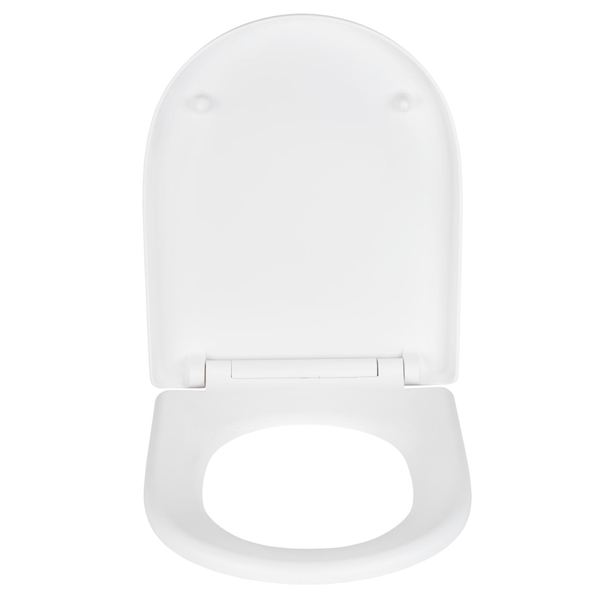 WENKO 24988100-WC WC-istuin EXCLUSIVE 45x36,5 cm valkoinen/hopea