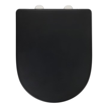 WENKO 24989100-WC istuin EXCLUSIVE 36,5x45 cm musta/hopea