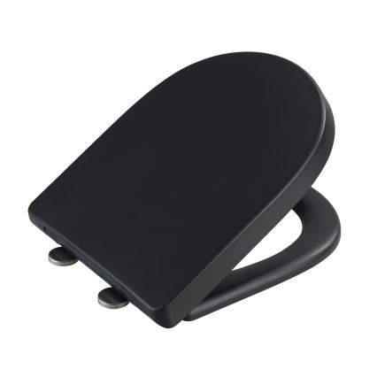 WENKO 24989100-WC istuin EXCLUSIVE 36,5x45 cm musta/hopea