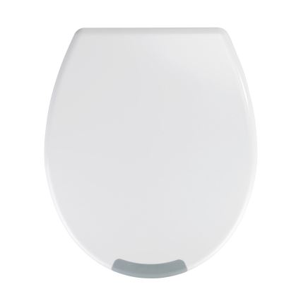 WENKO 25005100-WC-istuin SECURA 37x44 cm valkoinen/harmaa