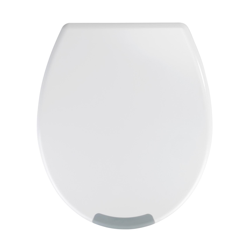 WENKO 25005100-WC-istuin SECURA 37x44 cm valkoinen/harmaa
