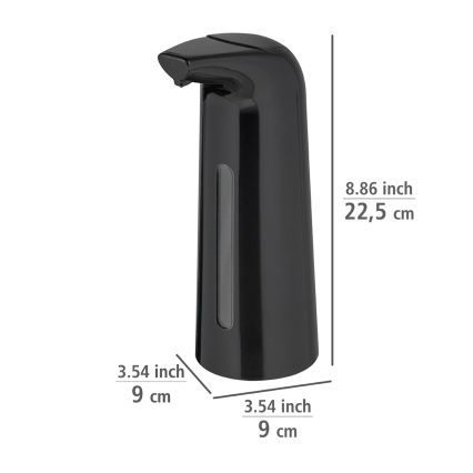 WENKO 25097100-LARINO-saippuapumppu 9x21,5 cm musta