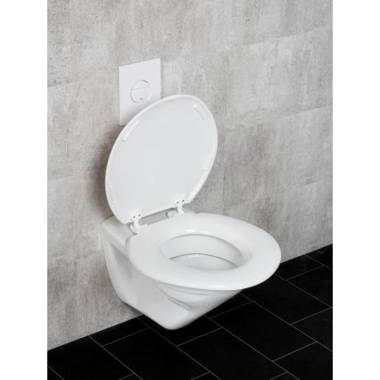 WENKO 25112100-WC-istuin TORINO 44x43,5 cm valkoinen