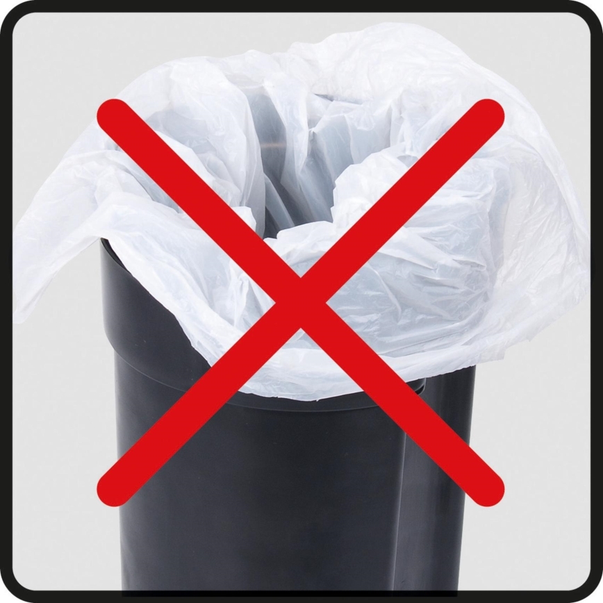 WENKO 25153100 - LEMAN-roskakori 17 x 25 cm sininen/musta