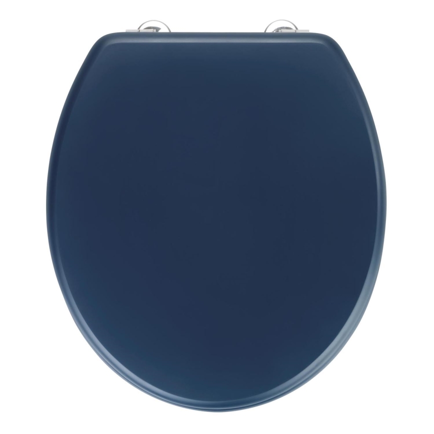 WENKO 25172100-WC istuimen kansi PRIMA 37x41 cm sininen/hopea