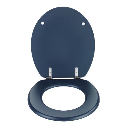 WENKO 25172100-WC istuimen kansi PRIMA 37x41 cm sininen/hopea