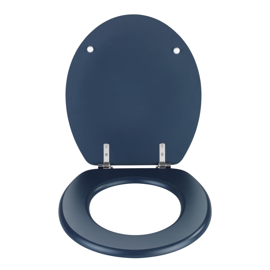 WENKO 25172100-WC istuimen kansi PRIMA 37x41 cm sininen/hopea