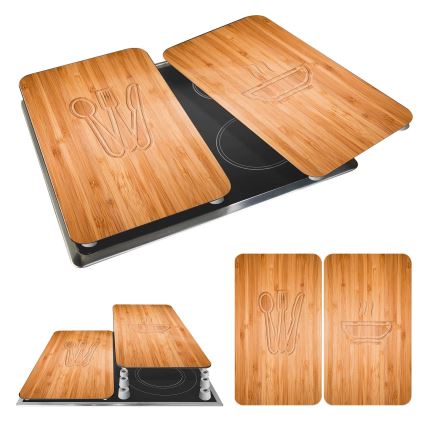 WENKO 2521497100 - Liesisuojus 52x30 cm monivärinen/harmaa/läpinäkyvä