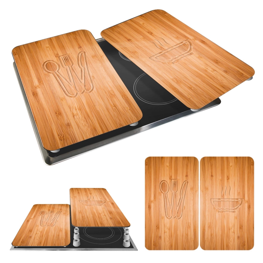 WENKO 2521497100 - Liesisuojus 52x30 cm monivärinen/harmaa/läpinäkyvä