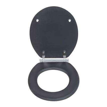 WENKO 25218100-WC-istuin MORRA 35x42 cm antrasiitti/hopea