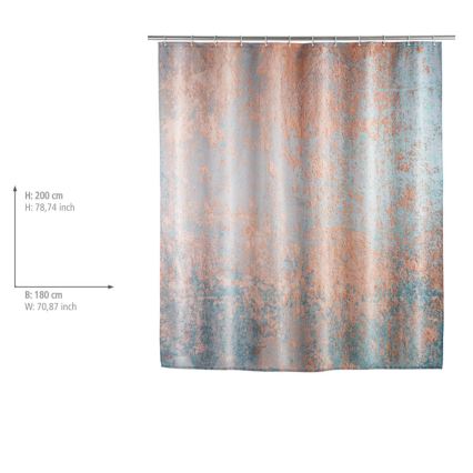 WENKO 25239100 - Suihkuverho AGATE 180x200 cm monivärinen