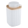 WENKO 25294100 - Saippuapumppu ROTELLO 8,9x12,7 cm valkoinen/ruskea