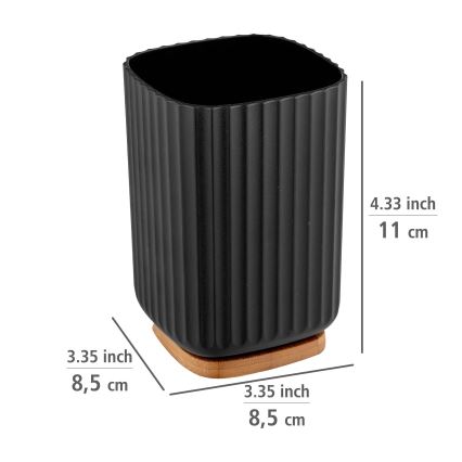 WENKO 25297100 - Hammasharjamuki ROTELLO 8,5x11 cm musta/ruskea