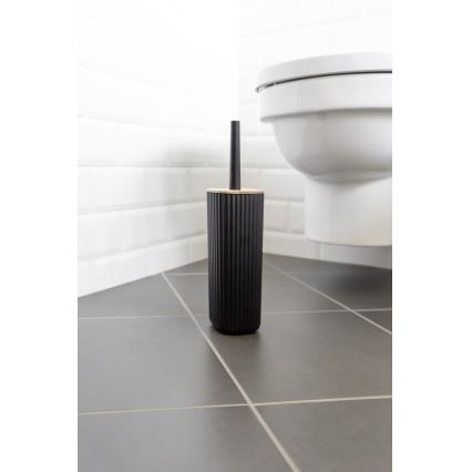 WENKO 25304100 - WC setti ROTELLO 10x36 cm musta/ruskea