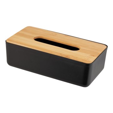WENKO 25319100 - ROTELLO kosmetiikkalaatikko 24x12,7 cm musta/ruskea