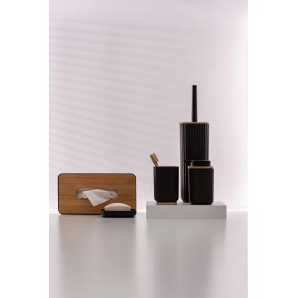 WENKO 25319100 - ROTELLO kosmetiikkalaatikko 24x12,7 cm musta/ruskea