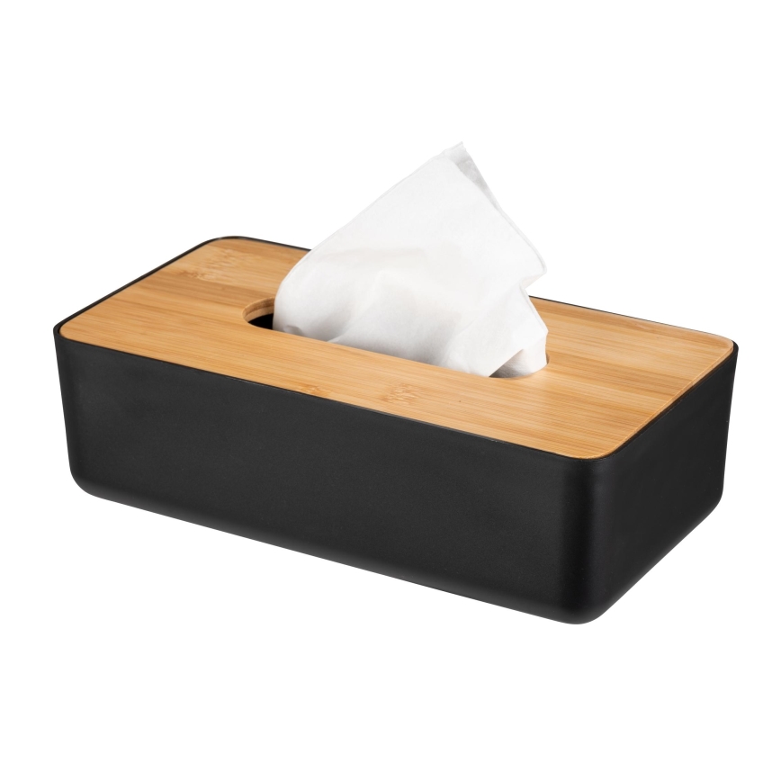 WENKO 25319100 - ROTELLO kosmetiikkalaatikko 24x12,7 cm musta/ruskea