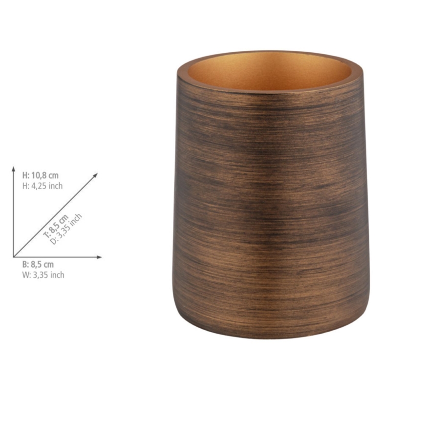 WENKO 25351100 - PALENA-muki 8,5x10,8 cm pronssinvärinen