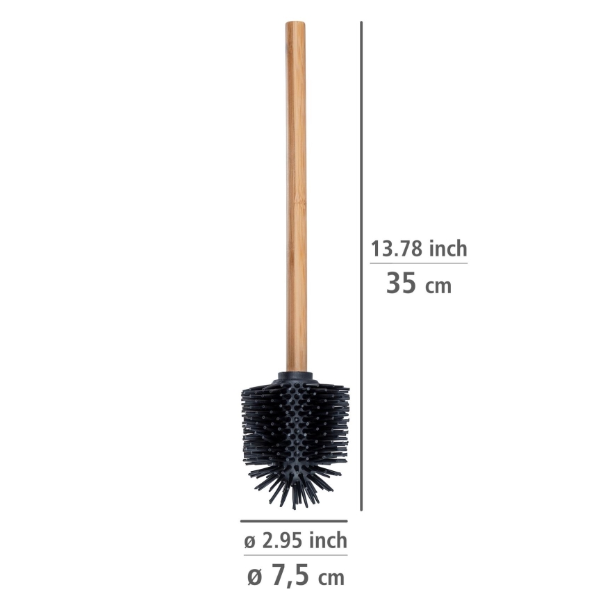 WENKO 25360100 - WC-harja 7,5x35 cm ruskea/musta