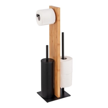WENKO 25376100 - WC-setti LESINA 18x69 cm ruskea/musta