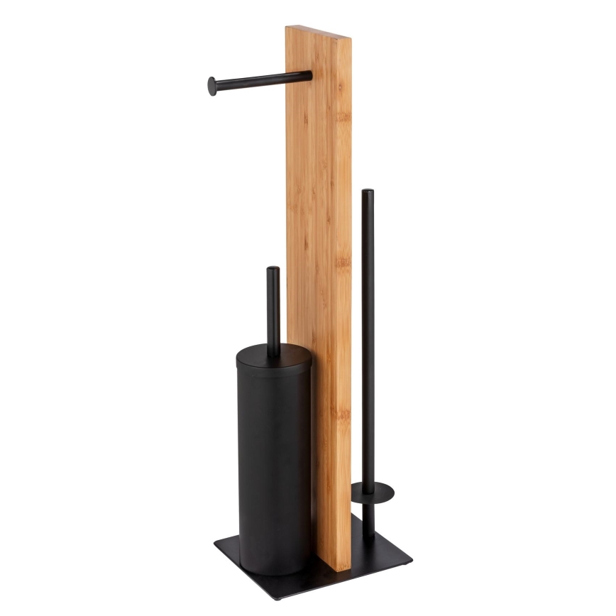 WENKO 25376100 - WC-setti LESINA 18x69 cm ruskea/musta