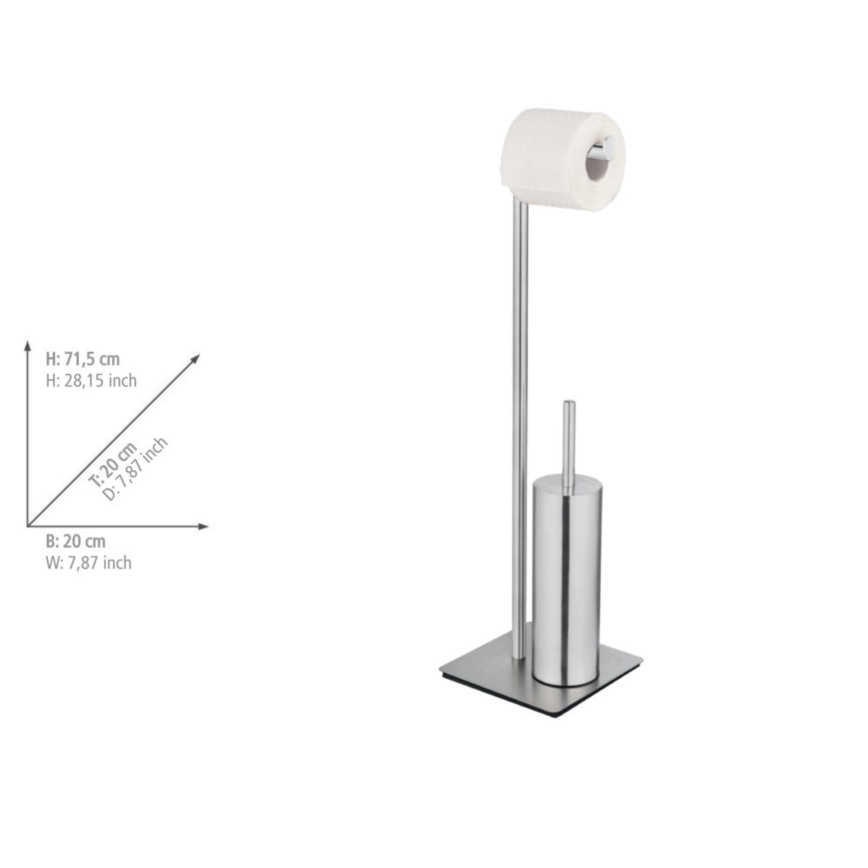 WENKO 25378100 - RECCO WC-harja 20x71,5 cm satiinipintainen
