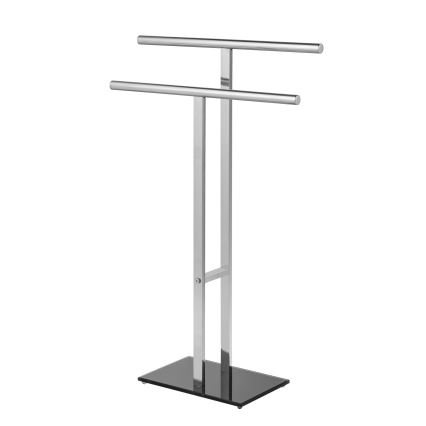 WENKO 25389100 - Pyyheteline LAVA 50x81,5 cm ruostumaton teräs/hopea/musta