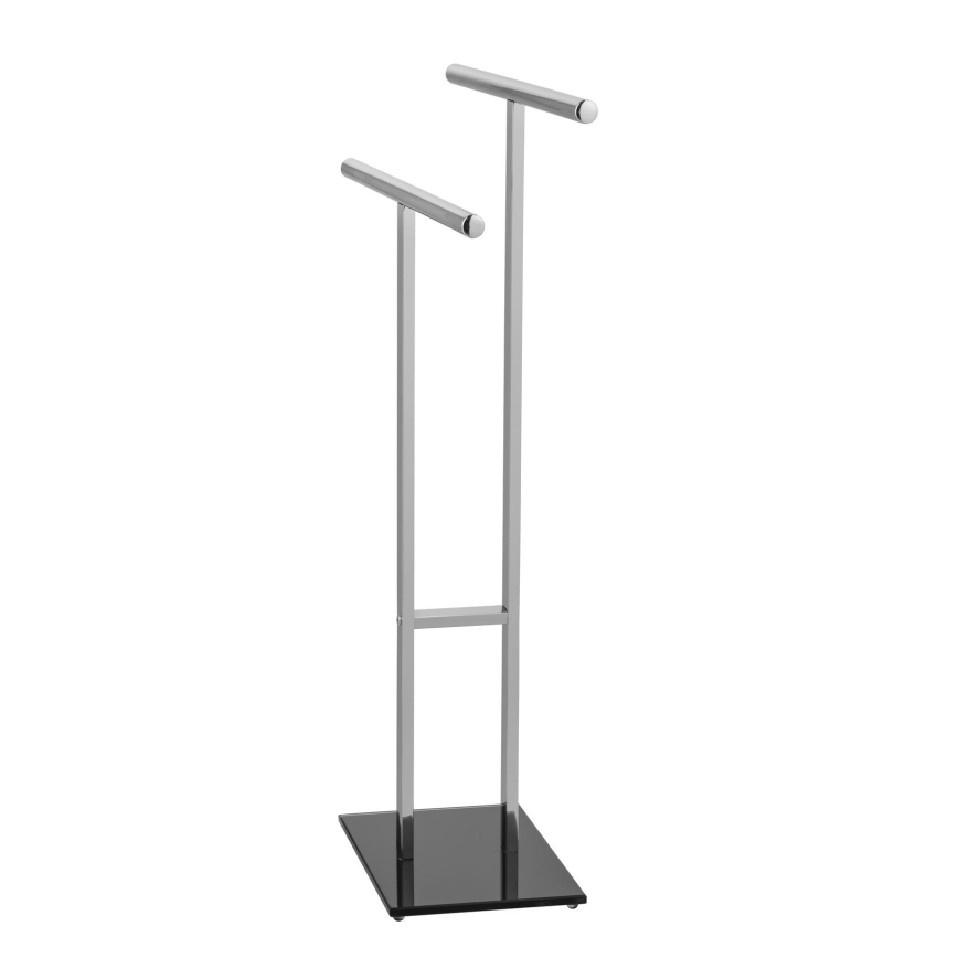 WENKO 25389100 - Pyyheteline LAVA 50x81,5 cm ruostumaton teräs/hopea/musta