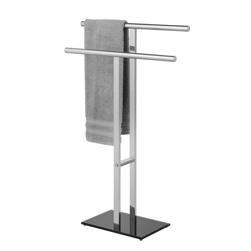 WENKO 25389100 - Pyyheteline LAVA 50x81,5 cm ruostumaton teräs/hopea/musta