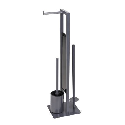 WENKO 25552100 - WC-harja RIVALTA 18x70 cm harmaa/musta