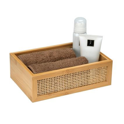 WENKO 25602100 - Kylpyammeen tarjotin ALLEGRE 22x15 cm ruskea