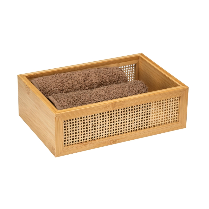 WENKO 25602100 - Kylpyammeen tarjotin ALLEGRE 22x15 cm ruskea