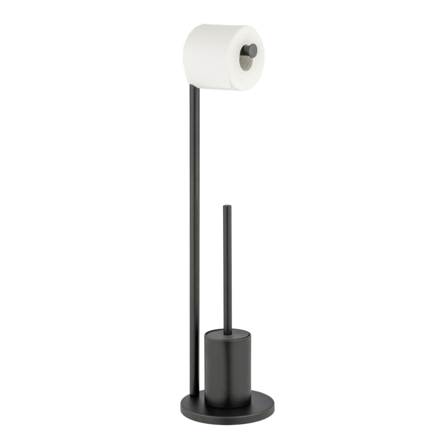 WENKO 25675100 - WC-setti FERLA 18x69,5 cm musta