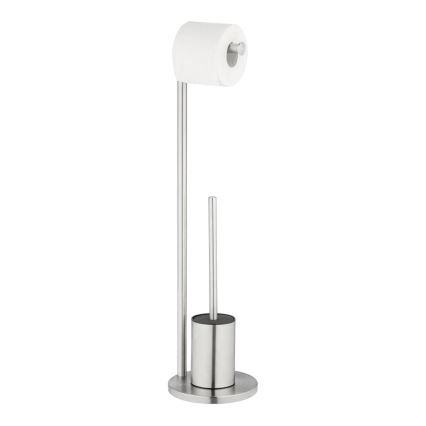 WENKO 25676100 - WC-setti FERLA 18x69,5 cm ruostumaton teräs/satiinipinta