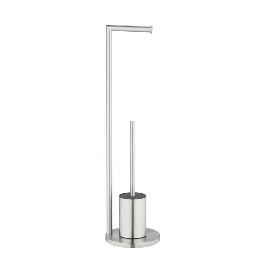 WENKO 25676100 - WC-setti FERLA 18x69,5 cm ruostumaton teräs/satiinipinta