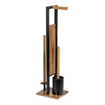 WENKO 25784100 - WC-setti RIVALTA 18x70 cm ruskea/musta