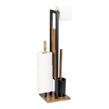 WENKO 25784100 - WC-setti RIVALTA 18x70 cm ruskea/musta