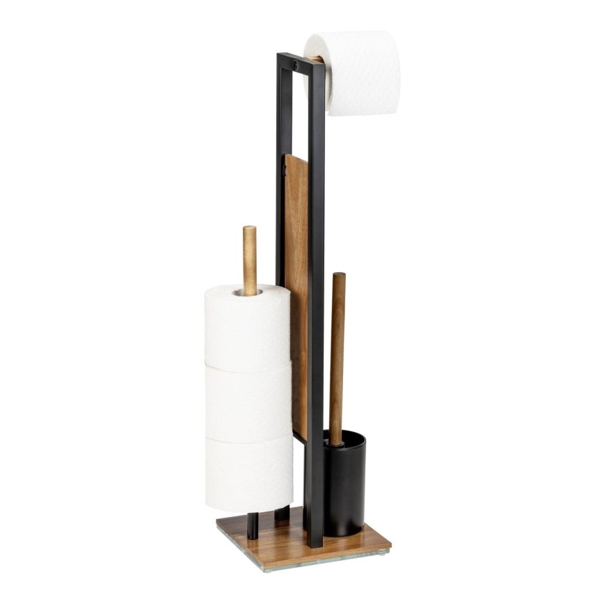 WENKO 25784100 - WC-setti RIVALTA 18x70 cm ruskea/musta