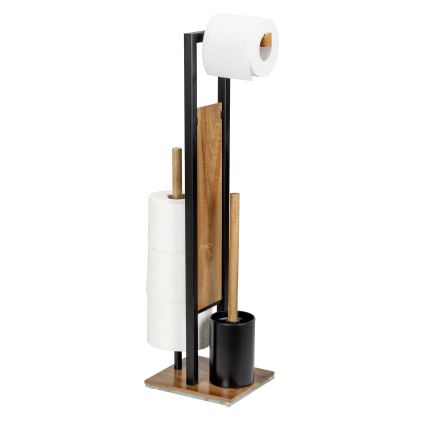 WENKO 25784100 - WC-setti RIVALTA 18x70 cm ruskea/musta